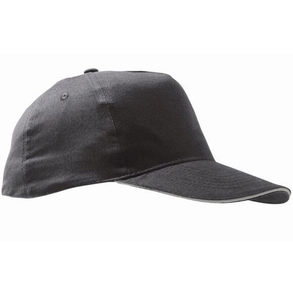 SOLS Unisex Sunny 5 Panel Baseball Cap / Dark Gray/Light Gray - Picture 1 of 5